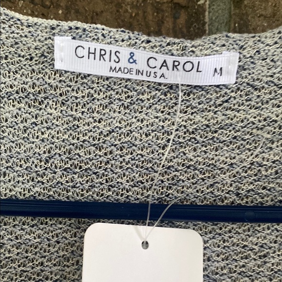 Chris & Carol Pastel Striped Open-Front Cardigan - Picture 2 of 3
